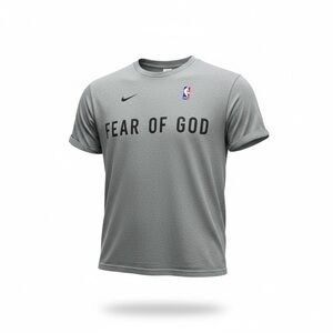 RARE Nike x Fear of God NBA Warm Up T-shirt Small Gray